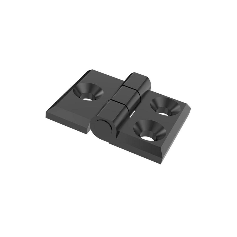 Cerniera a libro 30x40mm in zama nera con fori