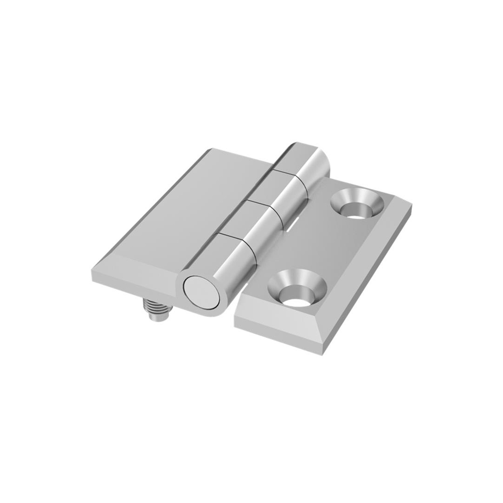 Cerniera a libro 40x40mm in zama cromata con due fori