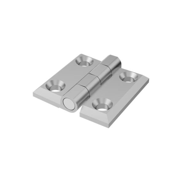 Cerniera a libro 40x40mm in zama cromata con 4 fori Cerniera a libro 40x40mm in zama cromata con 4 fori