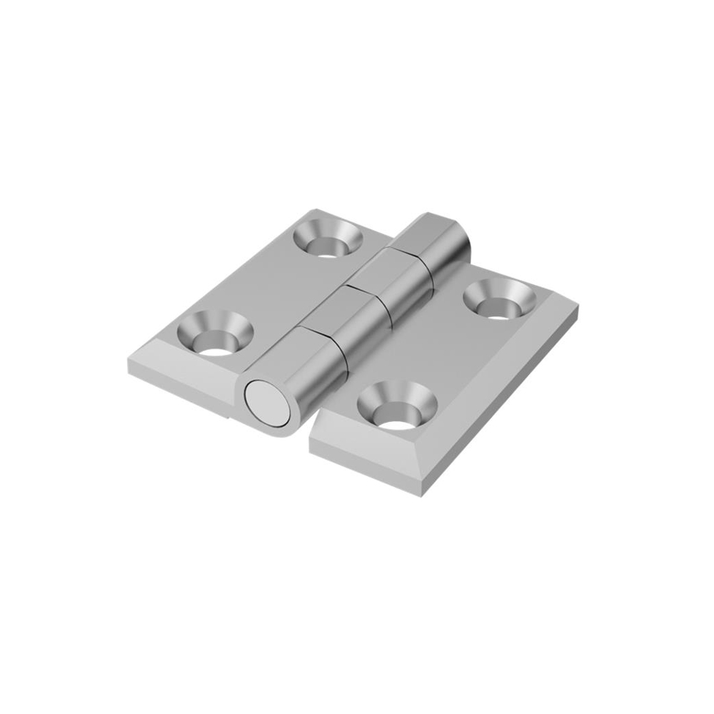 Cerniera a libro 40x40mm in zama cromata con 4 fori