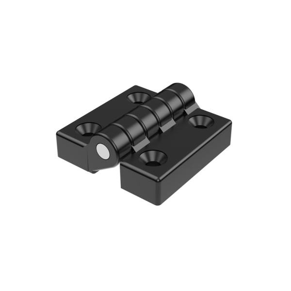 Cerniera a libro in plastica nera 48x48 mm MY4848.35.0.4