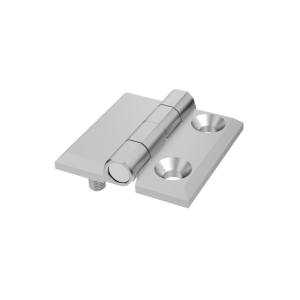 Cerniera a libro 50x50mm in zama cromata con due fori
