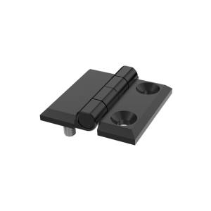 Cerniera a libro 50x50mm in zama nera con due fori