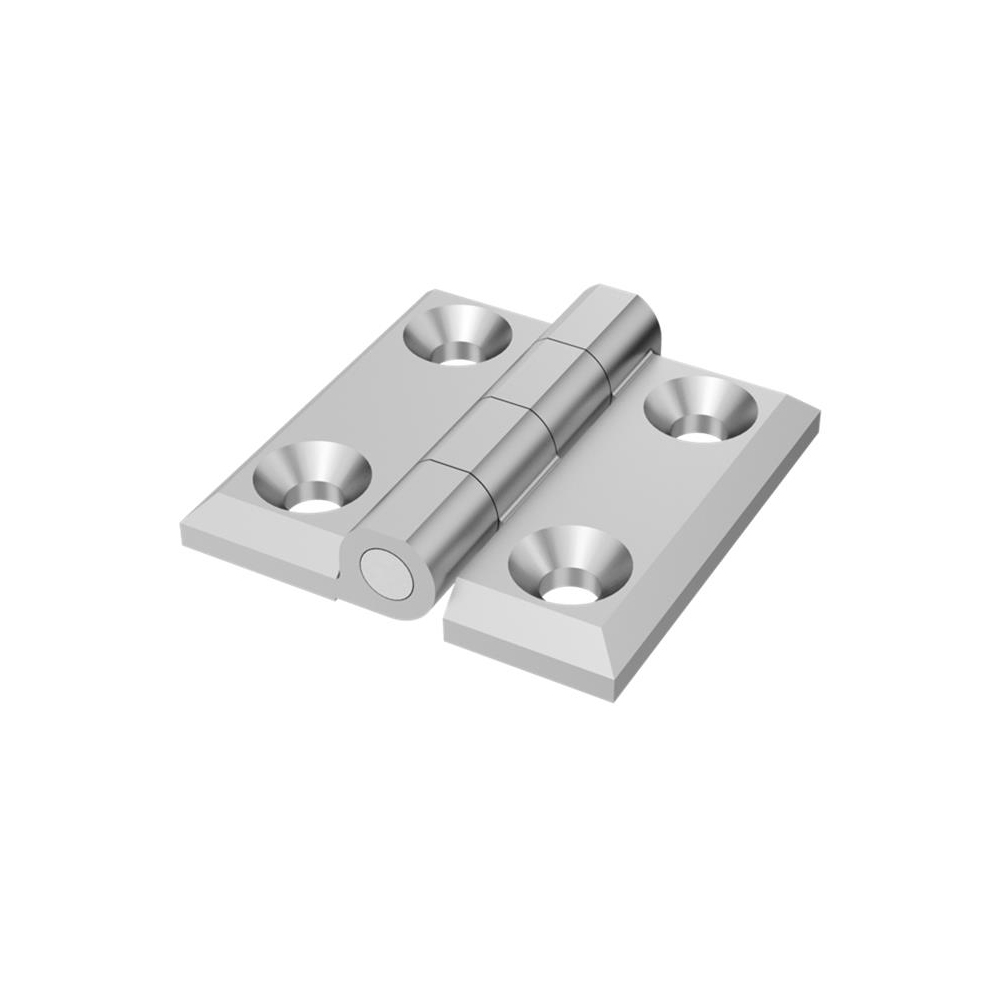 Cerniera a libro in acciaio inox con 4 fori MY5050.5.0.4