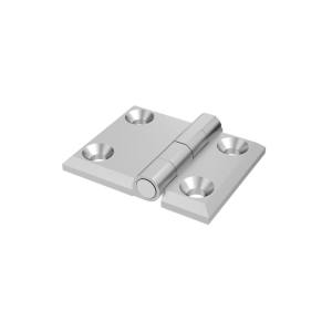 Cerniera a libro 50x63mm in zama cromata con 4 fori