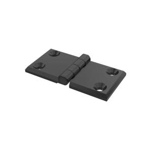 Cerniera a libro 60x120mm in zama nera con 4 fori