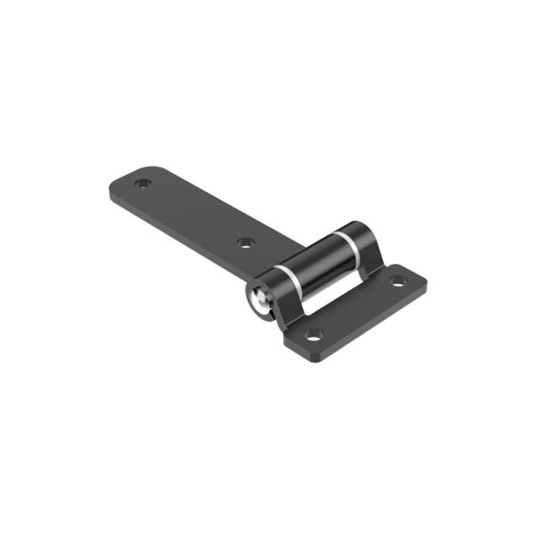 Cerniera a libro 60x135mm in acciaio nero con 4 fori