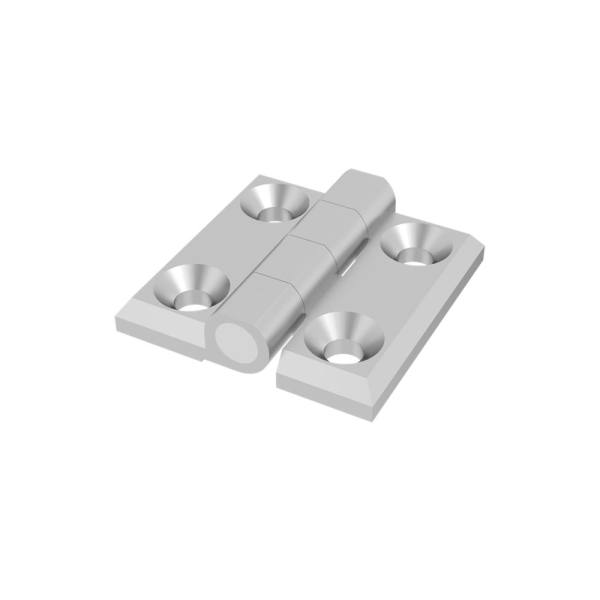 Cerniera a libro 60x60mm in zama cromata con 4 fori