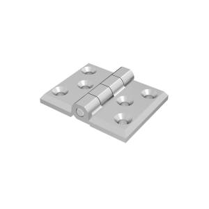 Cerniera a libro 60x76mm in zama cromata con 6 fori