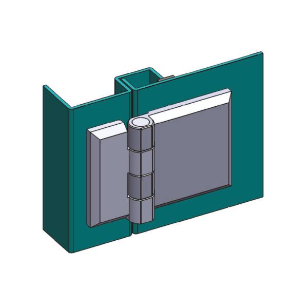 Cerniera a libro 60x90mm in zama nera con perni