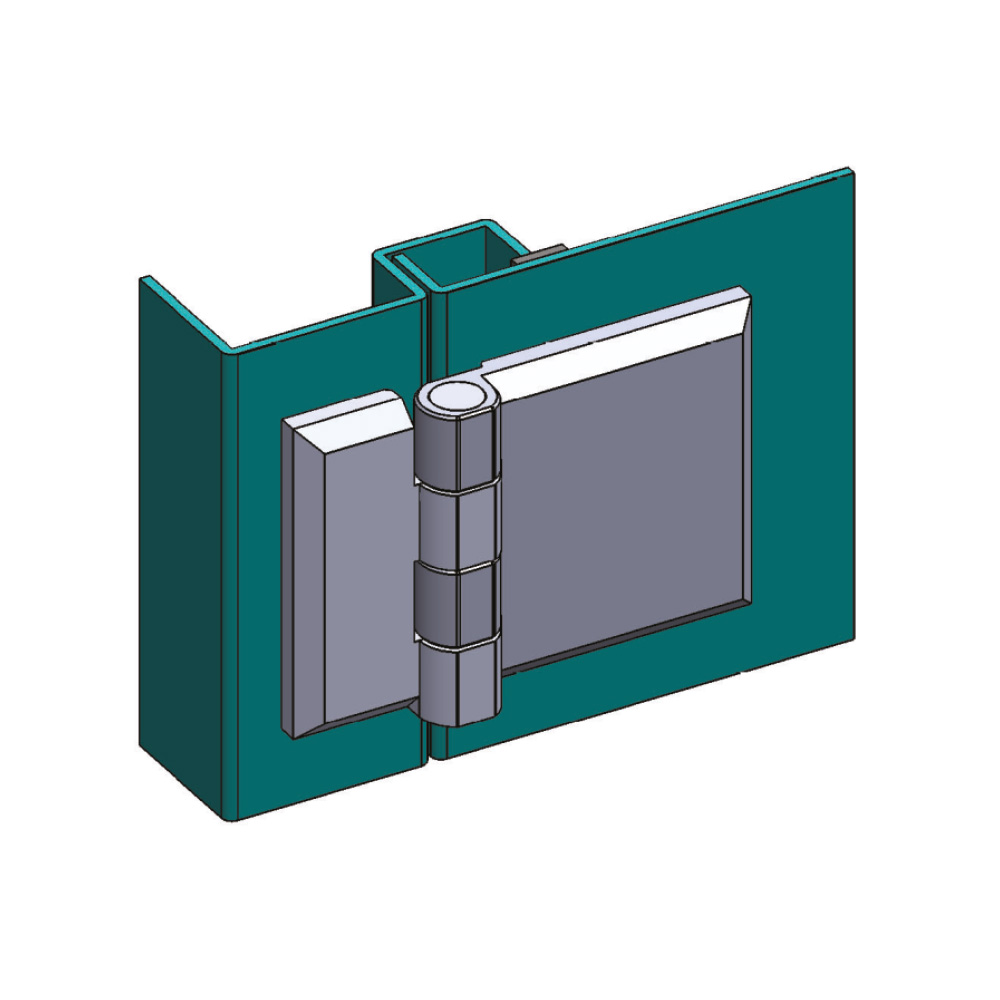 Cerniera a libro 60x90mm in zama nera con perni