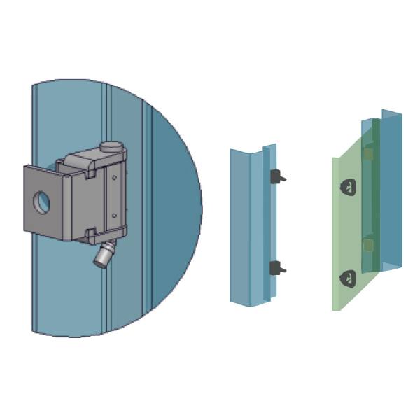 Cerniera a scomparsa per pannelli frontali MG01.2.1.V1