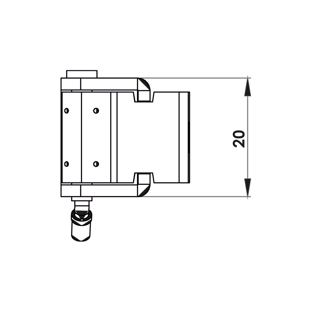 Cerniera a scomparsa per pannelli frontali MG01.2.1.V1