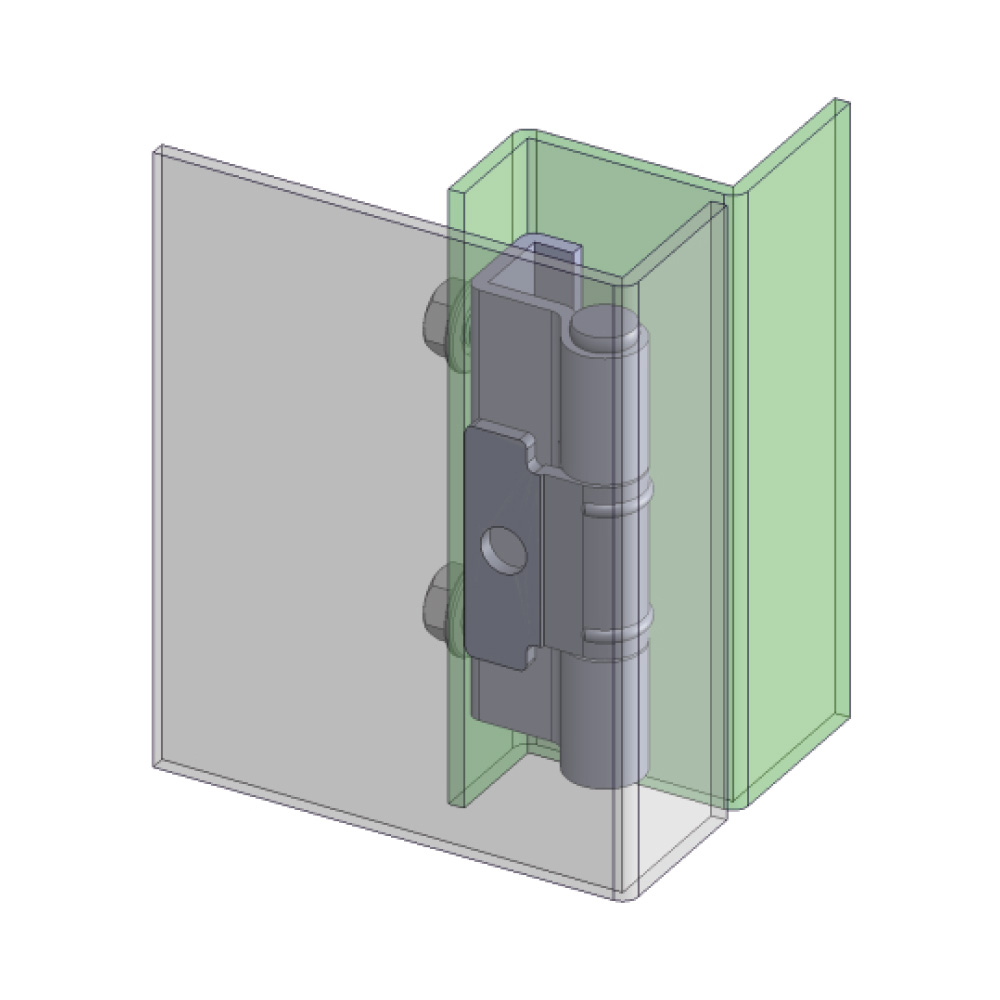 Cerniera a scomparsa in acciaio inox MG05.5.0.V1.1