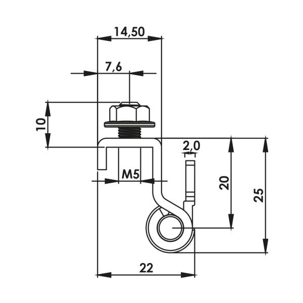Cerniera a scomparsa in acciaio inox MG05.5.0.V1.1