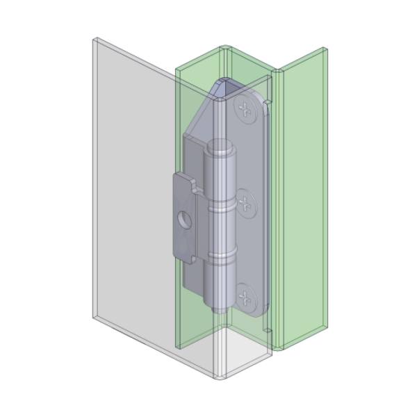 Cerniera a scomparsa in acciaio inox MG15.5.0.V2.1