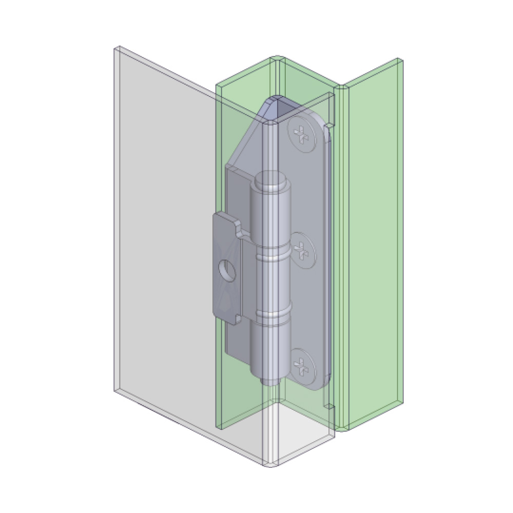 Cerniera a scomparsa in acciaio inox MG15.5.0.V2.1