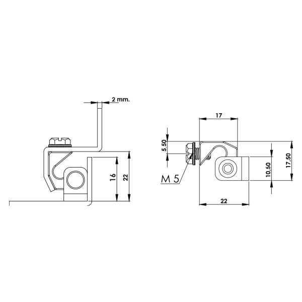 Cerniera a scomparsa in zama MG24.1.1.1