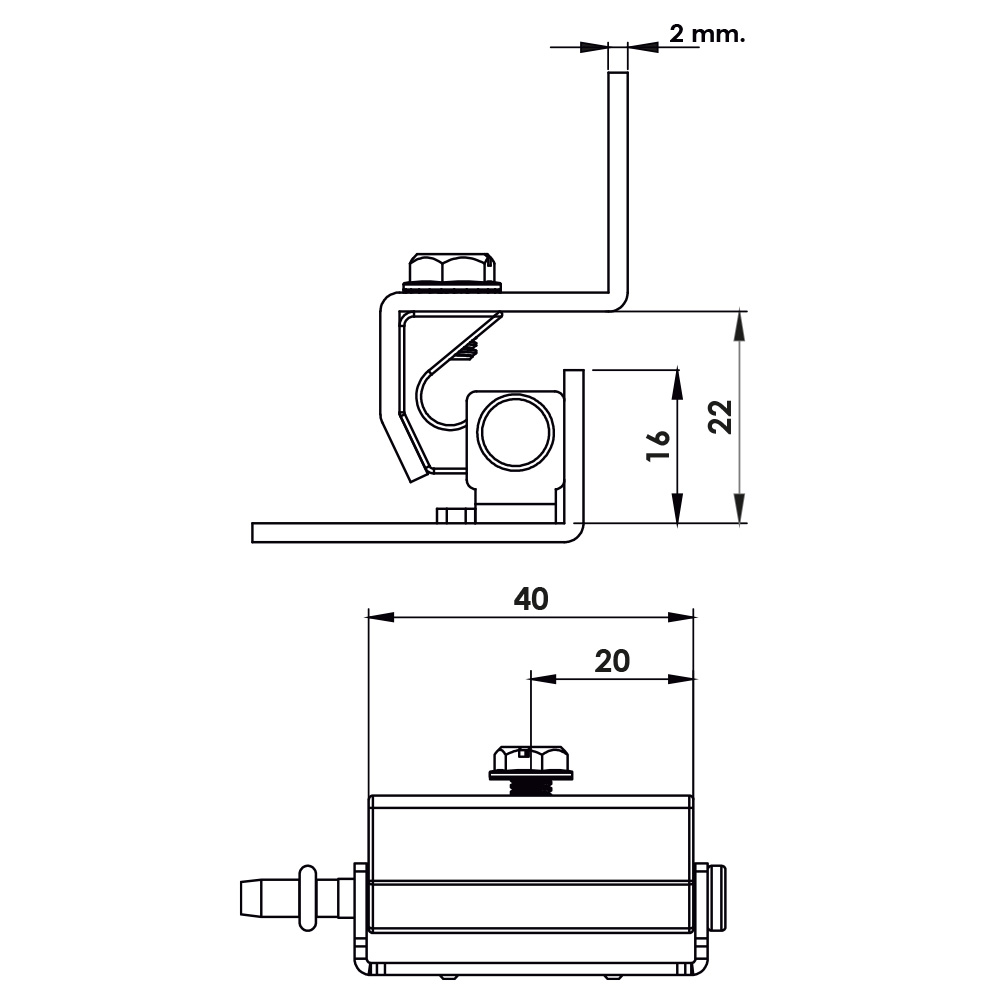 Cerniera a scomparsa in zama MG24.1.1.2