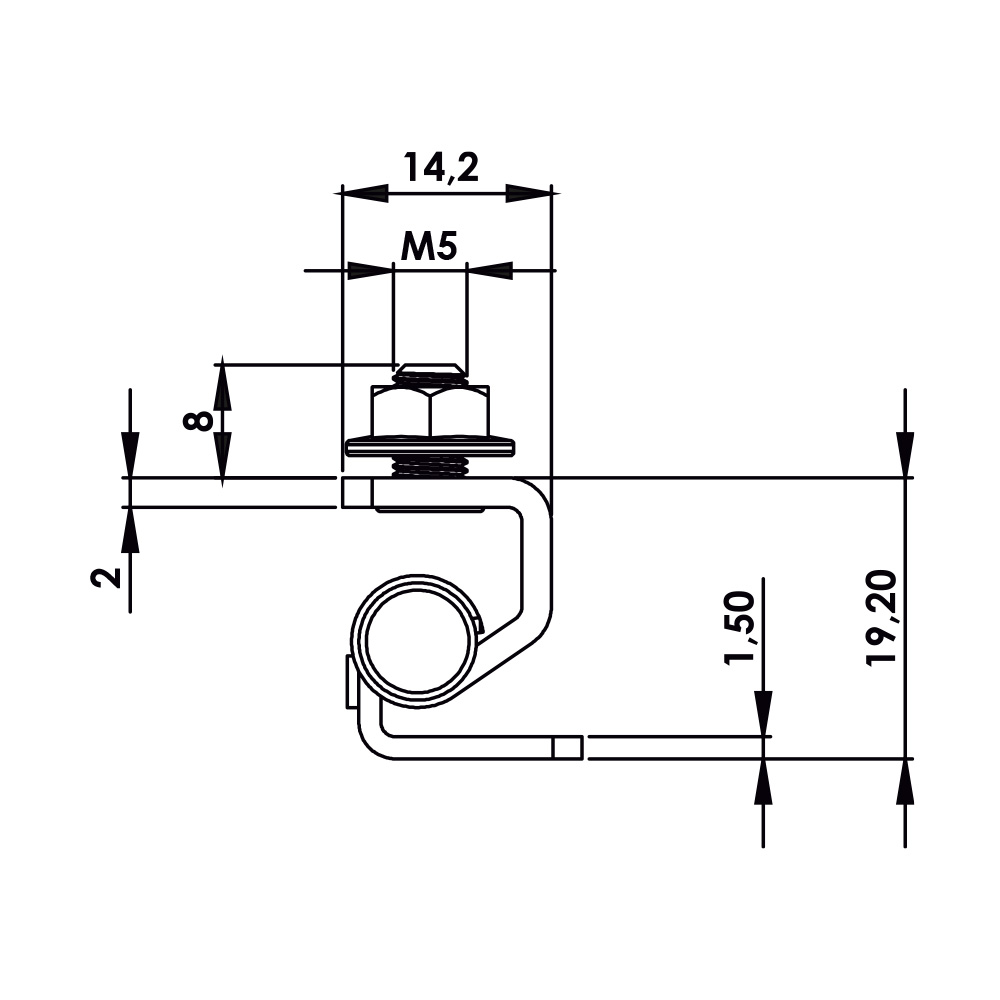Cerniera a scomparsa in acciaio MG25.2.1.V1.1