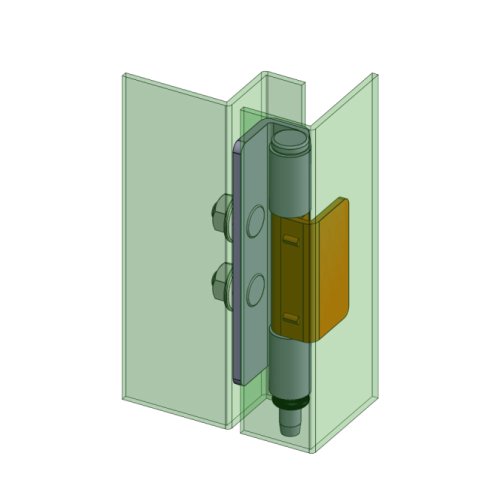 Cerniera a scomparsa in acciaio MG25.2.1.V2.1