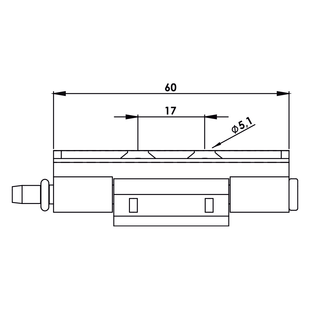 Cerniera a scomparsa in acciaio MG25.2.1.V2.1