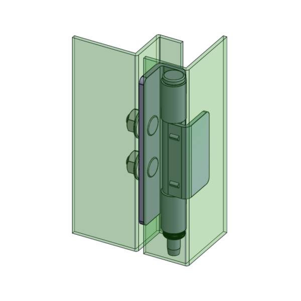 Cerniera a scomparsa in inox con perno MG25.5.0.V1.1