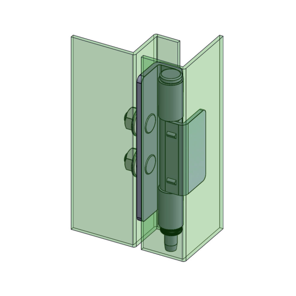 Cerniera a scomparsa in inox con perno MG25.5.0.V1.1