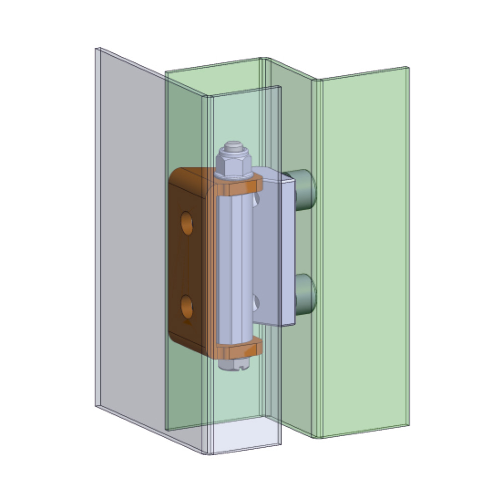 Cerniera a scomparsa in zama per quadri elettrici – MG94.1.1