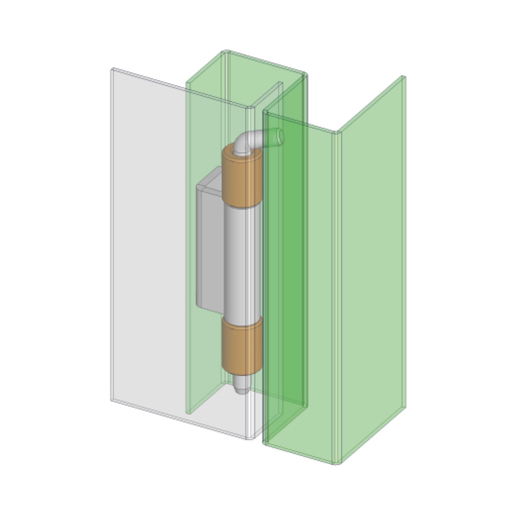 Cerniera per quadri elettrici in acciaio MT09.2.1.V2