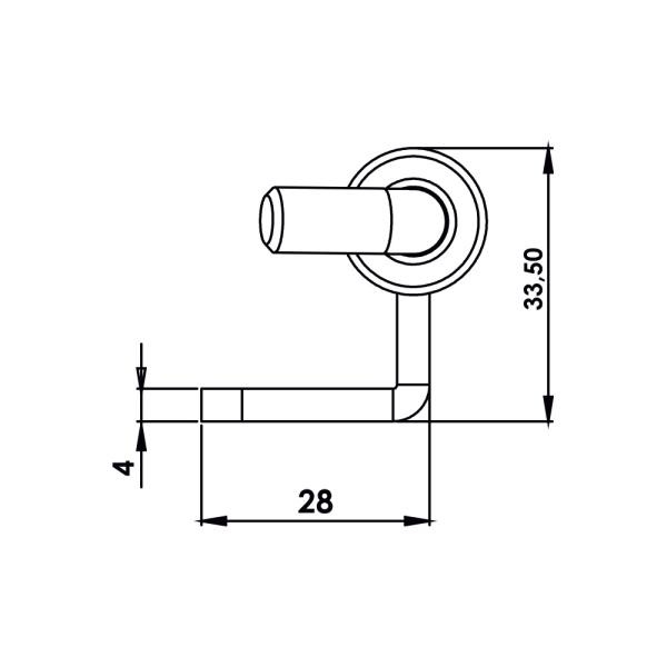 Cerniera per quadri elettrici in acciaio MT09.2.1.V2