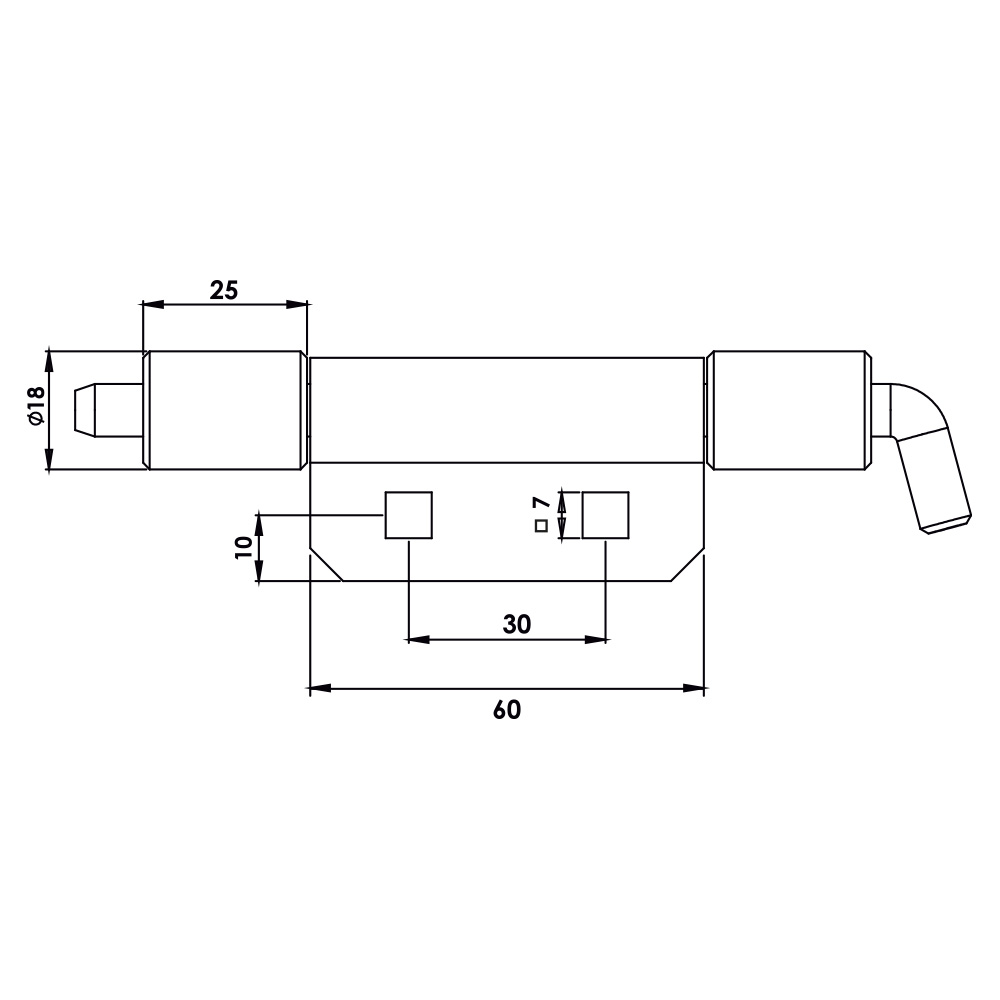 Cerniera per quadri elettrici in acciaio MT09.2.1.V2