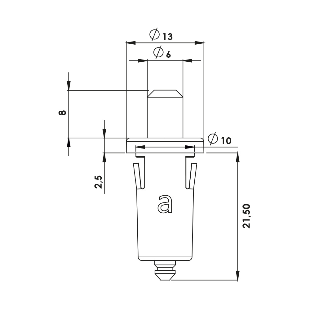 Cerniera a molla nera MM03.35