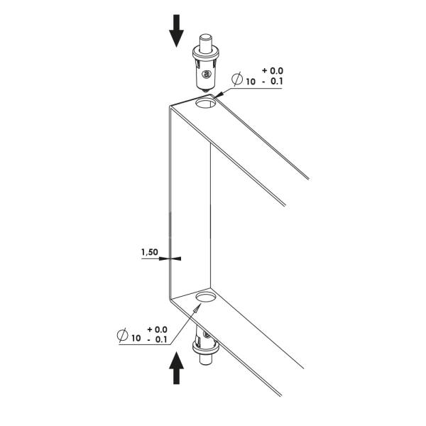 Cerniera a molla nera MM03.35