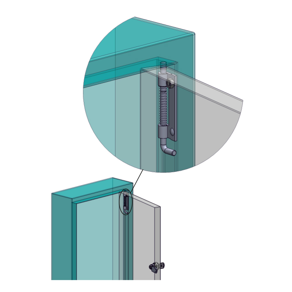 Cerniera a scomparsa con molla MM12.2.1