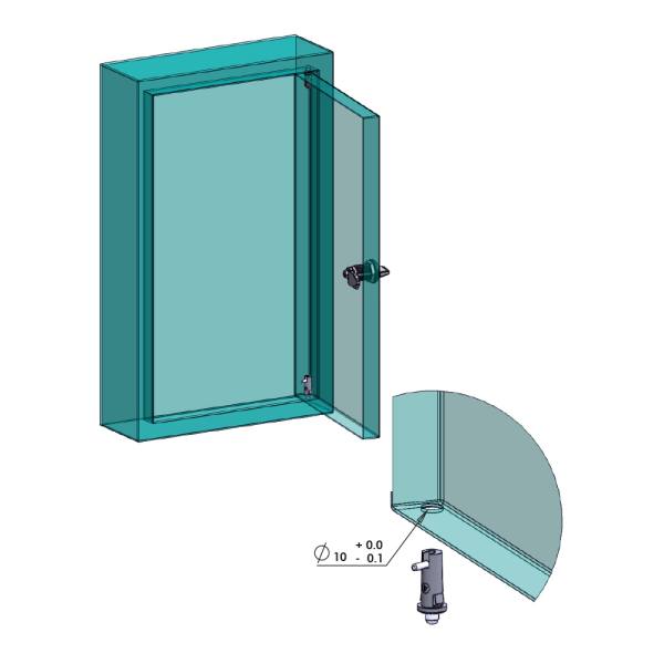 Cerniera a molla nera MM13.35