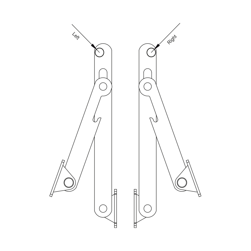 Ferma porta in acciaio 292 mm