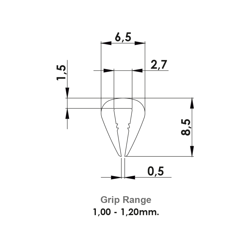 Guarnizione antitaglio in PVC