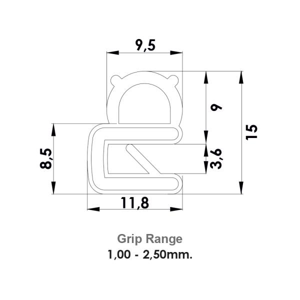 Guarnizione industriale in EPDM CG04.402
