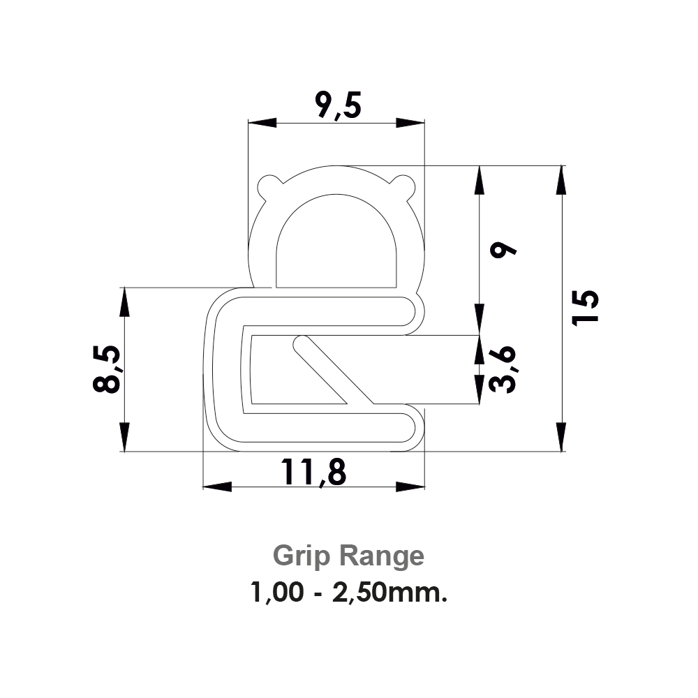 Guarnizione industriale in EPDM CG04.402