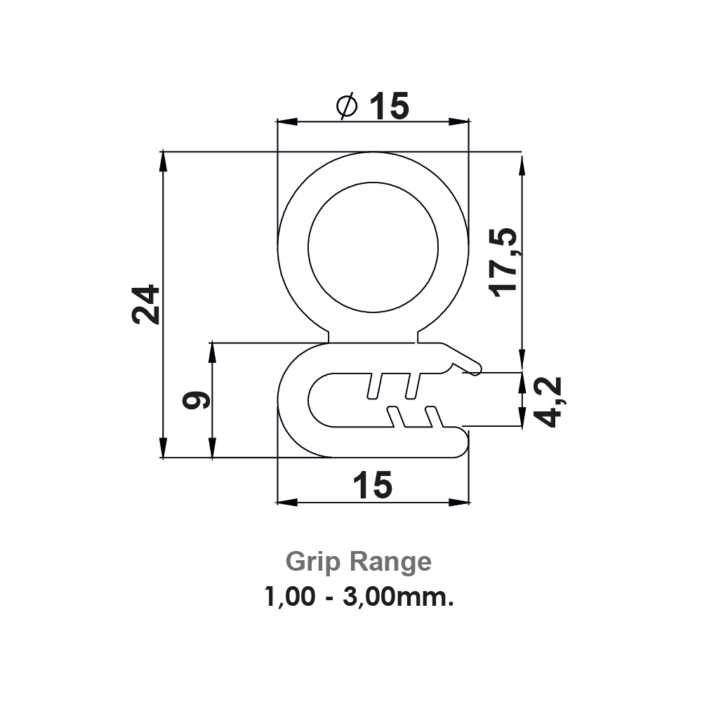 Guarnizione industriale in EPDM