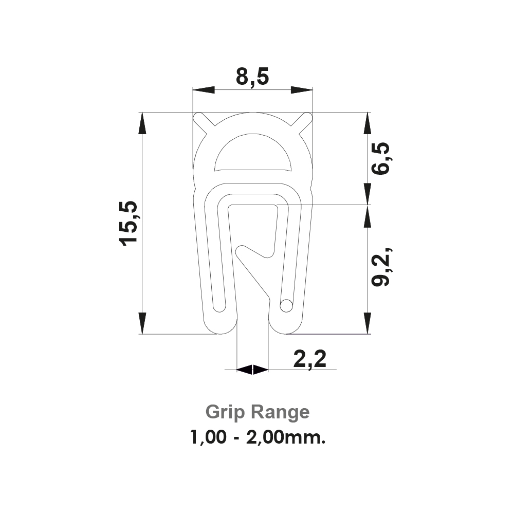 Guarnizione industriale in EPDM CG04.407