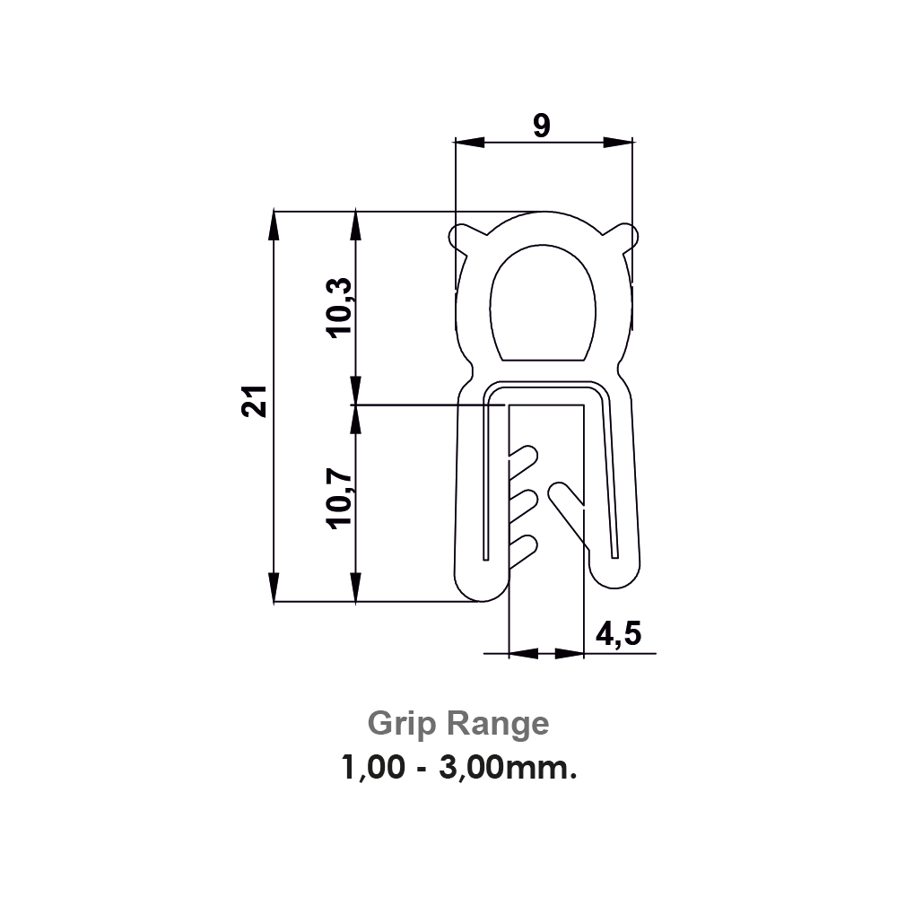 Guarnizione industriale in EPDM CG04.417