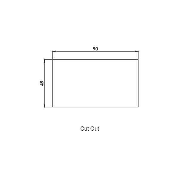 Maniglia incasso nera plastica TK09.35
