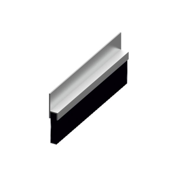 Spazzola paraspifferi per porta in alluminio Spazzola paraspifferi per porta in alluminio