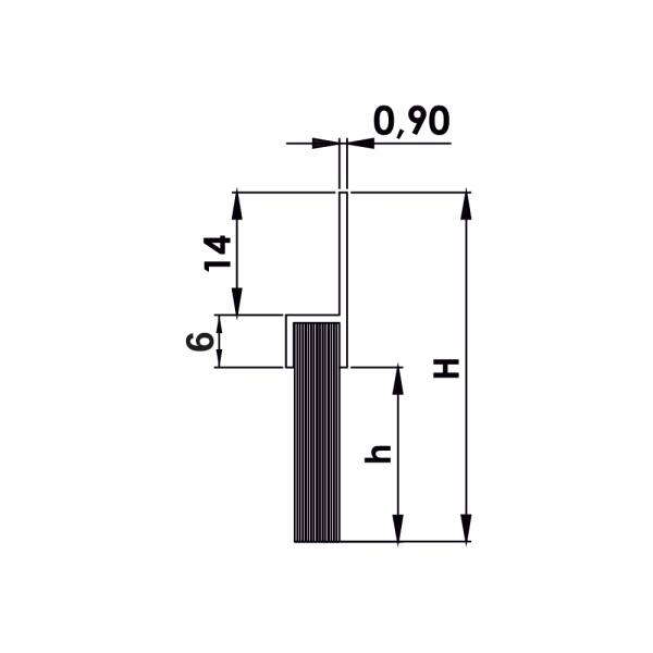 Paraspifferi a spazzola per porta