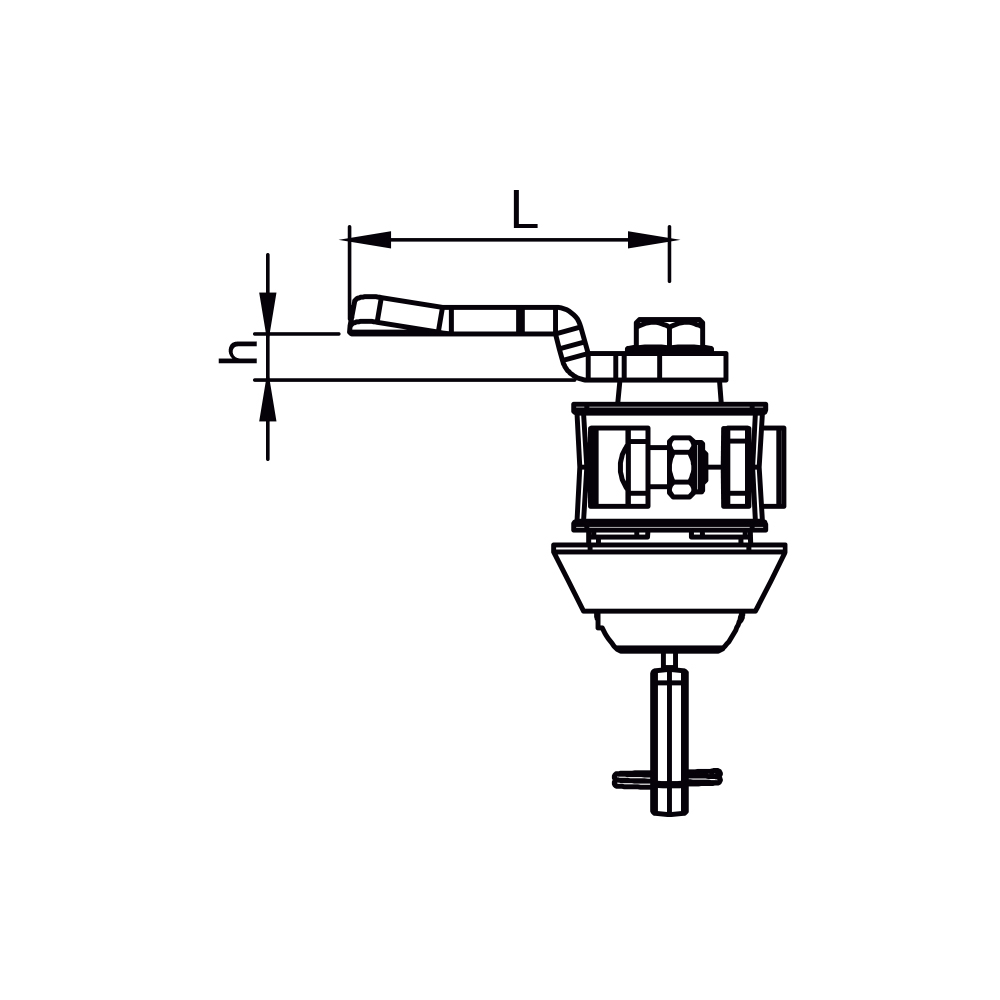 Maniglia girevole Ki28