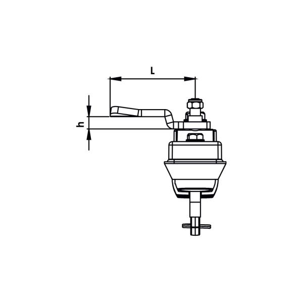 Maniglia girevole KI41