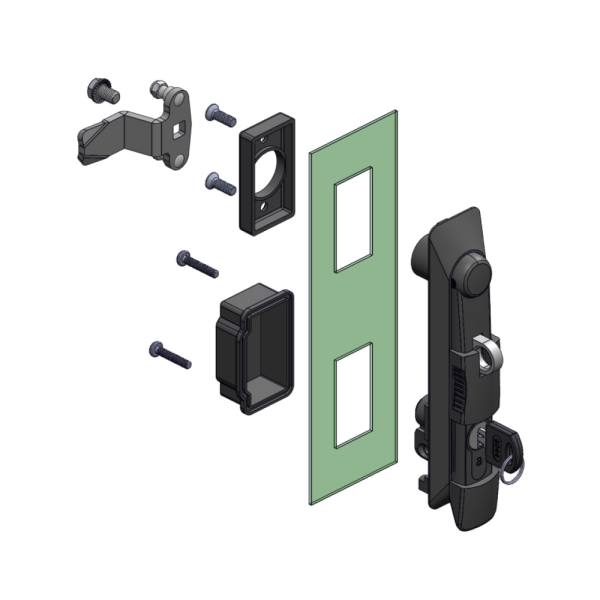 Maniglia girevole in zama KI73