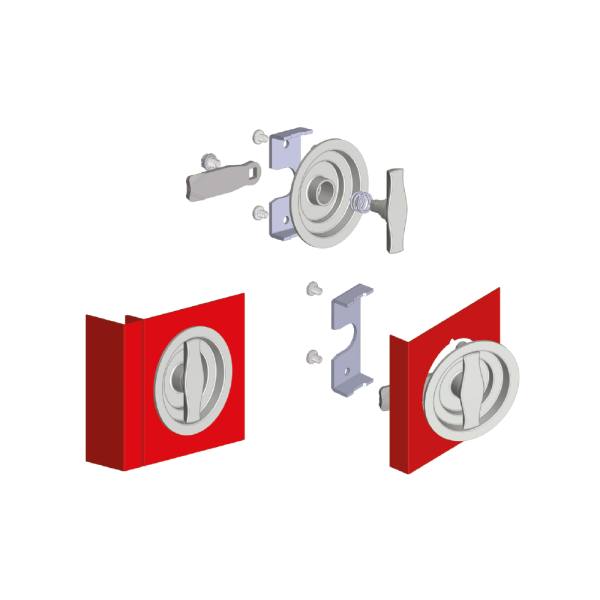 Serratura circolare per armadi metallici KD09